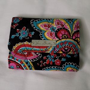Vera Bradley parisian paisley trifold wallet